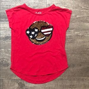 Color changing sequins shirt